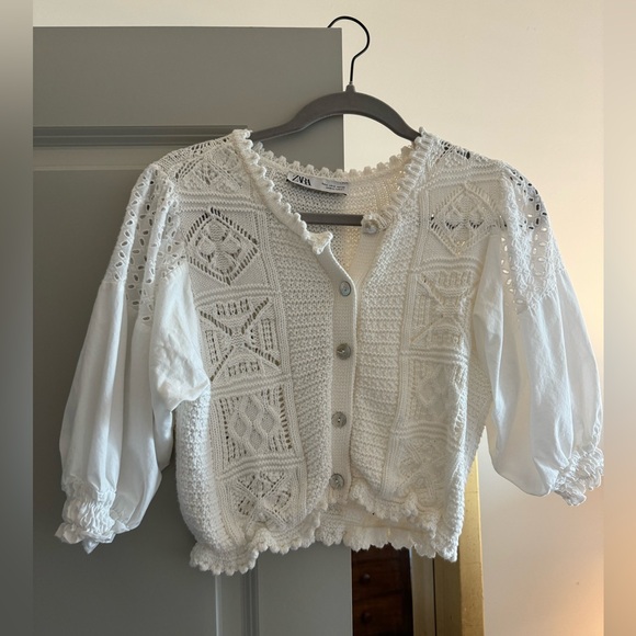 Zara Combination Knit Top - Picture 3 of 5